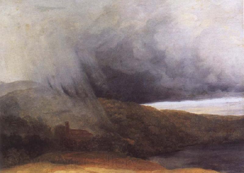 Pierre de Valenciennes Storm by the Banks of a Lake Norge oil painting art